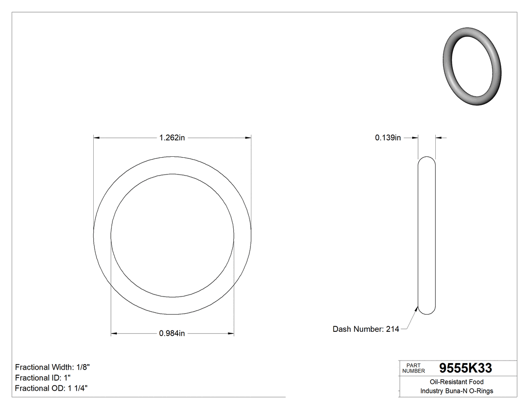 Technical drawing - 9555K33
